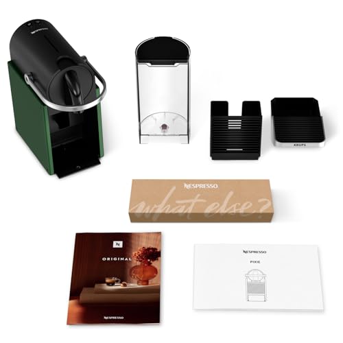 Noreno Pixie – Machine à Café Capsules Vert Foncé | Design Compact et Tendance
