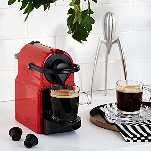 Noreno Inissia – Machine à Café Capsules Rouge Rubis | Réservoir 0,7 L