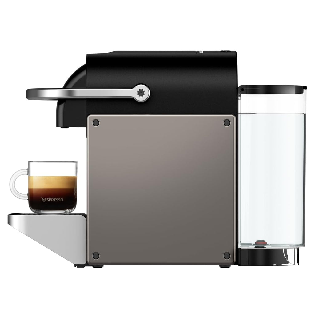 Noreno Pixie – Machine à Café Capsules Titane | Style Industriel, Ultra-Compacte