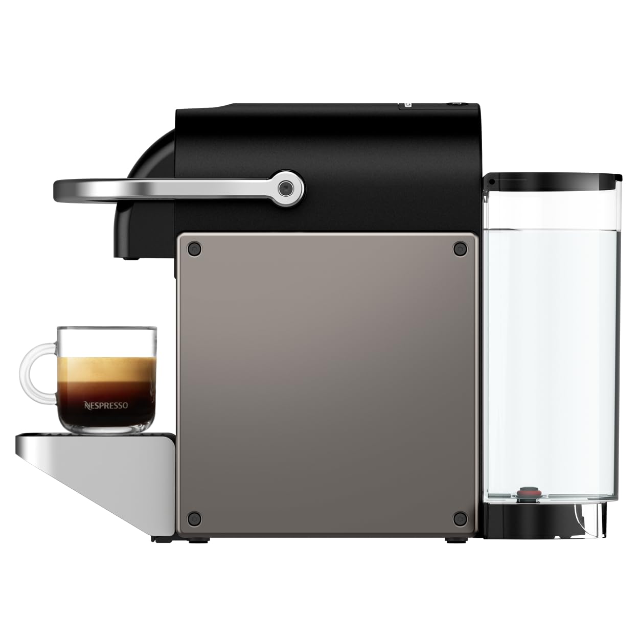 Noreno Pixie – Machine à Café Capsules Titane | Style Industriel, Ultra-Compacte