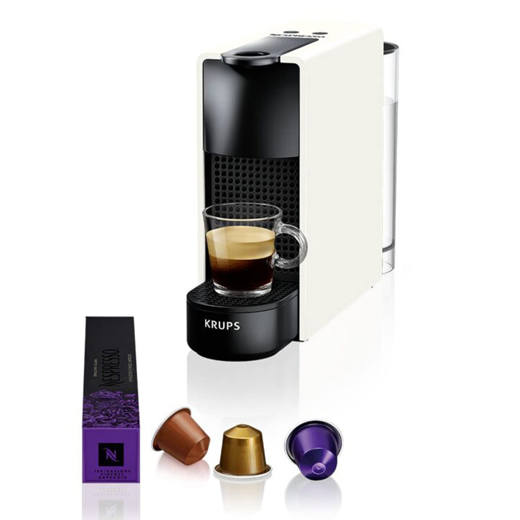 Noreno Essenza Mini – Machine à Café Capsules Blanche | Compacte, 14 Capsules Offertes