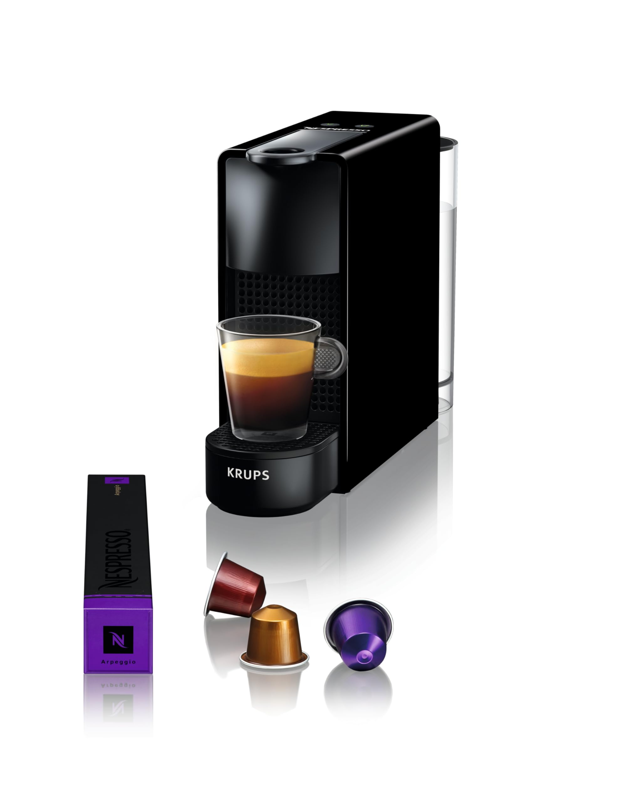 Noreno Essenza Mini – Machine à Café Capsules Noire | Espresso Parfait en 25 Secondes