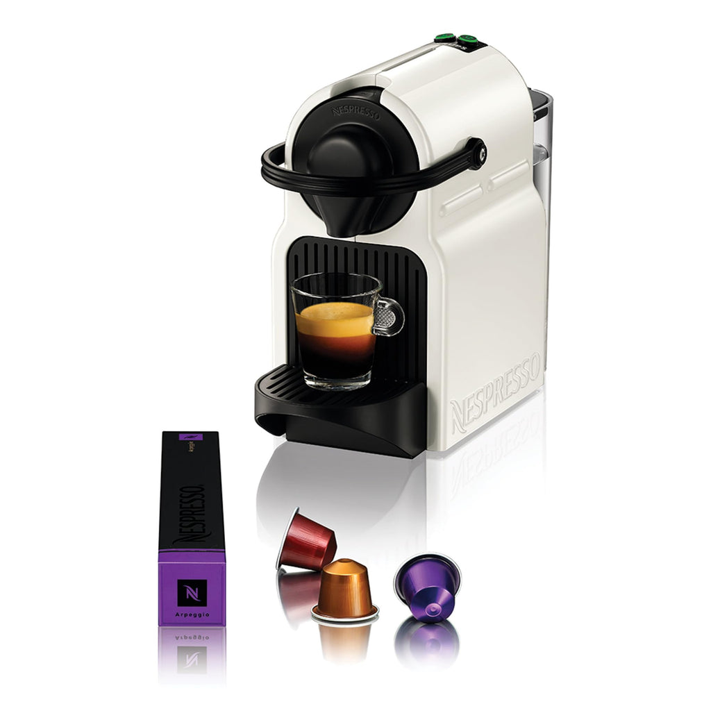 Noreno Inissia – Cafetière Espresso Blanche Mat/Brillant | 19 Bars, Garantie 2 Ans